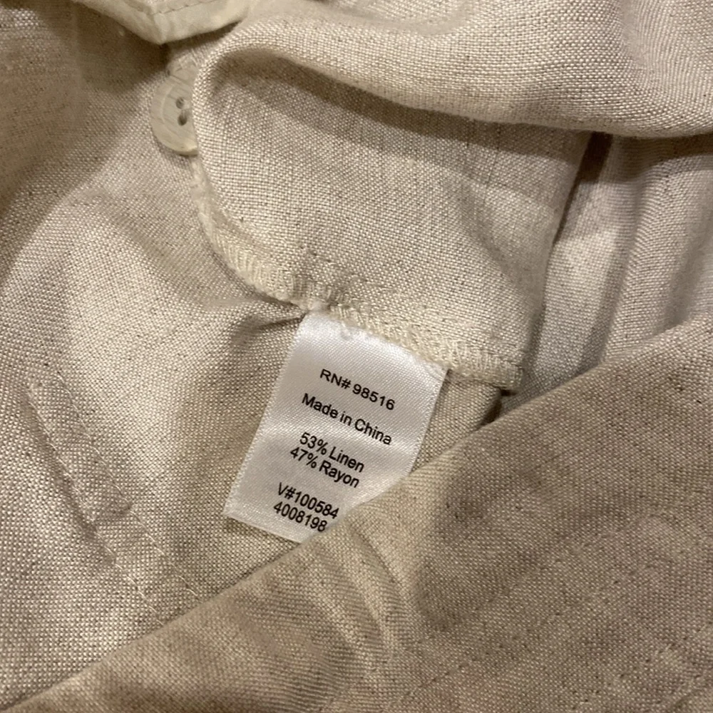 Coldwater Creek Cream Straight Leg Pants - Picture 5 of 9